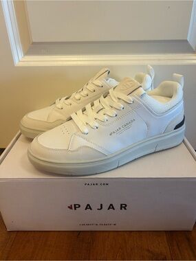White Casual Leather Sneakers